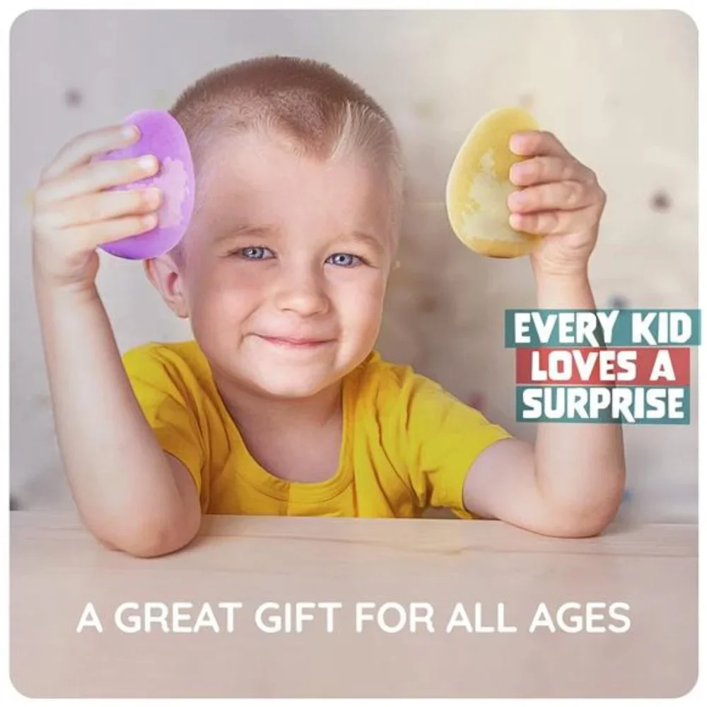 Dino Egg Bath Bombs for Kids -Easter Kids Bath Bomb with Surprise Inside -Toys